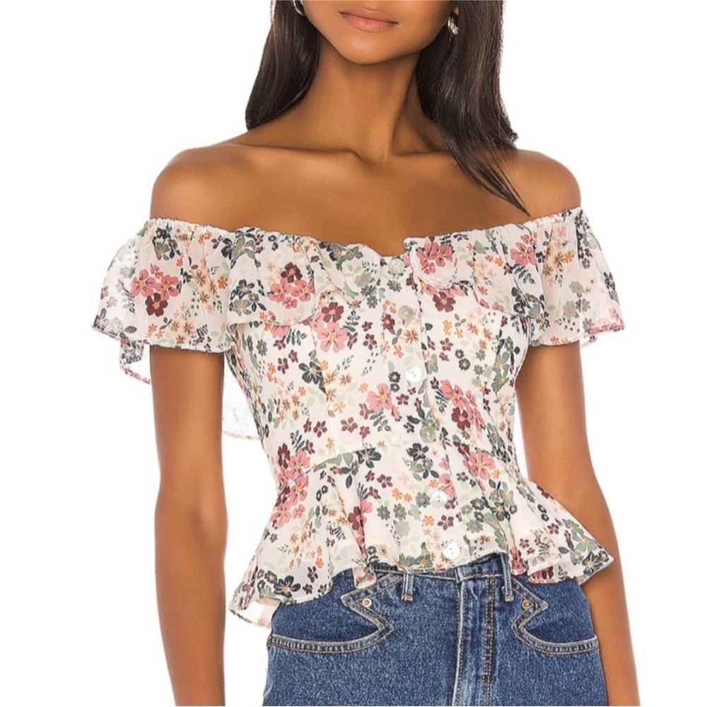 Tularosa NWT Naya top in ivory floral